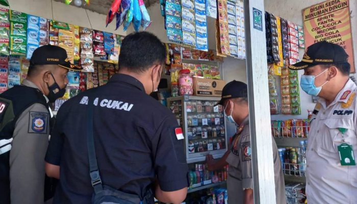 Tim Gabungan Bojonegoro Gencarkan Operasi Rokok Ilegal