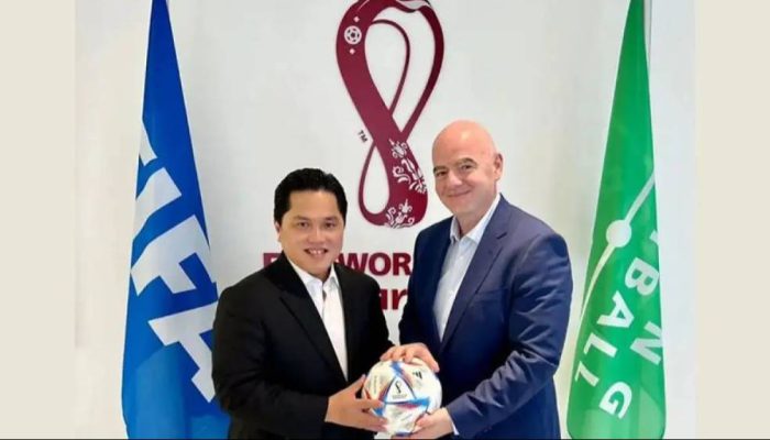 Presiden FIFA Ucapkan Selamat Erick Thohir Dilantik Jadi Menpora