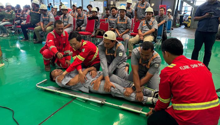 TPK Berlian Bekali TKBM dengan Pelatihan Basic Life Support dan Refresh mentah K3