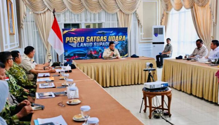 Tiba di Kalimantan Barat, Prabowo Dilapori 3.704 Titik Panas Kebakaran Hutan