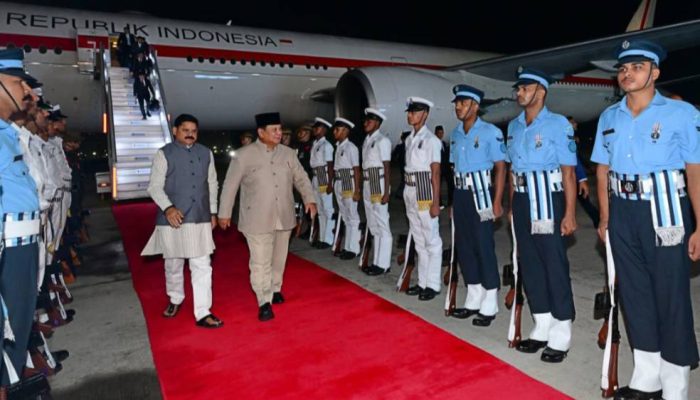 Prabowo Tiba di India Hadiri KTT ke-18 BRICS 2026