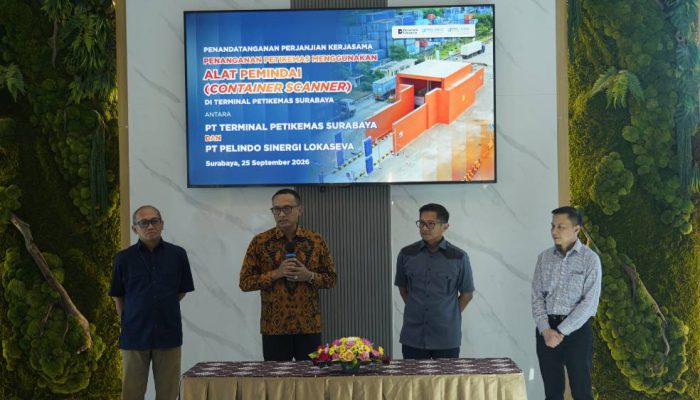 Pelindo Sinergi Lokaseva dan Terminal Petikemas Surabaya Hadirkan Container Scanner di Surabaya