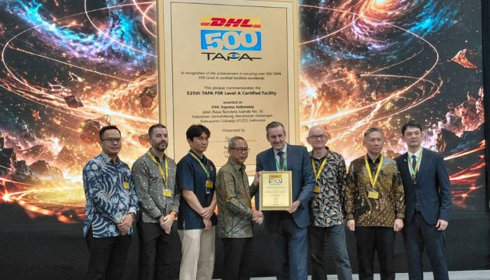 Kantongi Sertifikasi TAPA, DHL Express Surabaya Gateway Perkuat Layanan Logistik Aman dan Andal Berstandar Global